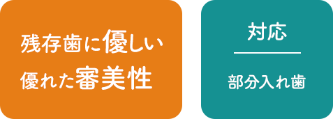 痛みを軽減。しっかり噛める